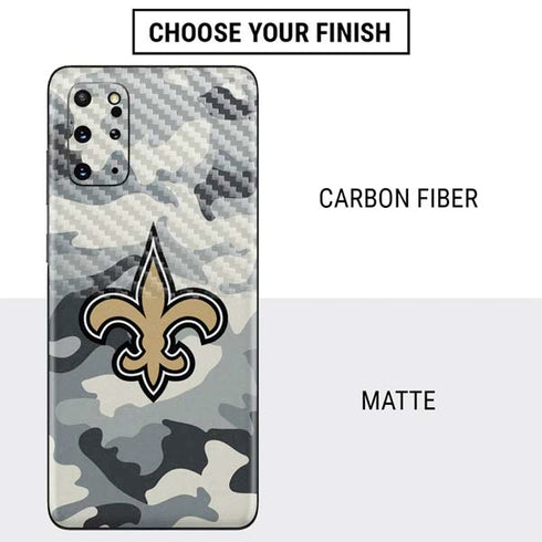 NFL New Orleans Saints Camo Galaxy S20 Plus Skin